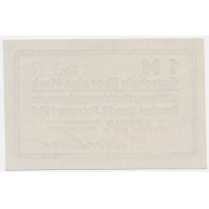 Wrocław (Breslau), J. KEMNA Camp, 1 mark, 1916