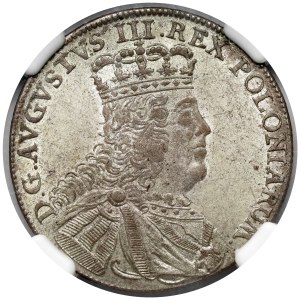 August III of Saxony, Leipzig Triumph, 1753—narrow bust—beautiful