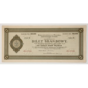 5% Bilet Skarbowy, Serja III, 100.000 mkp 1922