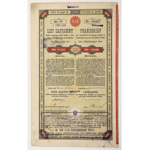 National Bank of Galicia..., 4.5% 2,000 kr bond, 1914