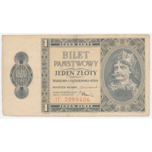 1 zloty, 1938, Chrobry - IF