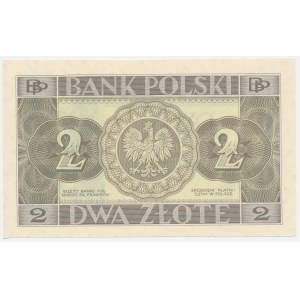 2 zlote, 1936—no overprint, series, or serial number
