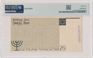 Getto w Łodzi, 20 marek 1940 - ENTWERTET - No 000393