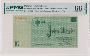 Getto w Łodzi, 10 marek 1940 - ENTWERTET - No 000393