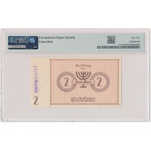 Getto w Łodzi, 2 marki 1940 - ENTWERTET - No 000393