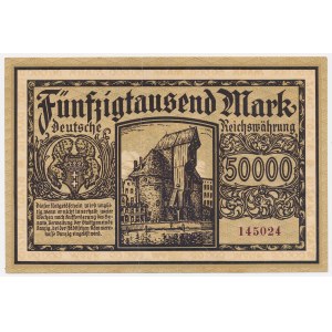 Gdańsk, 50,000 marks, 1923