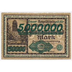 Gdańsk, 5 million marks, 1923—REPRINT of 50,000 marks