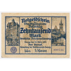 Gdańsk, 10,000 marks, 1923