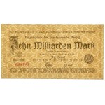 Gdańsk, 10 billion marks, 1923—with a serial number
