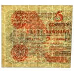 5 groszy, 1924 - left half