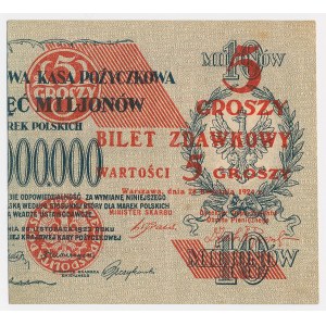 5 groszy, 1924 – right half