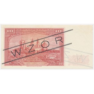WZÓR Londyn, 10 złotych 1939 - A 012345