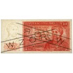 WZÓR Londyn, 10 złotych 1939 - A 012345