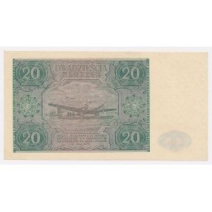 20 zlotych, 1946 – capital letter – E