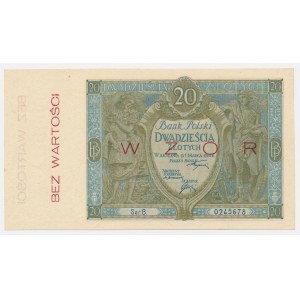 WZÓR 20 złotych 1926 - Ser.B