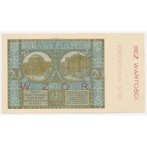 WZÓR 20 złotych 1926 - Ser.B