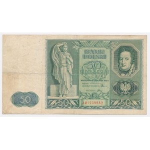 50 złotych 1936 Dąbrowski