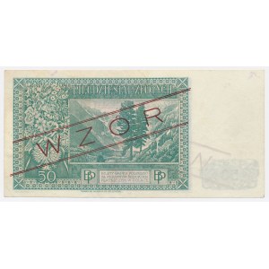 WZÓR Londyn, 50 złotych 1939 - A 012345