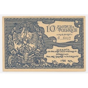 Polski Skarb Wojskowy, 10 złotych = 1 rubel 50 kopiejek 1916