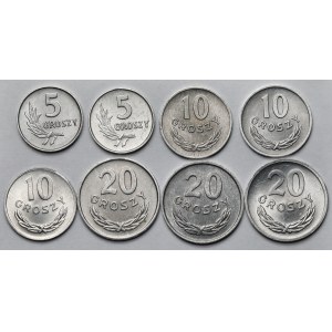 5–20 grošov 1967–1978 – sada (8 ks)