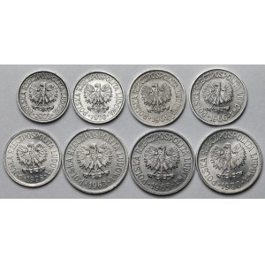 5–20 grošov 1967–1978 – sada (8 ks)