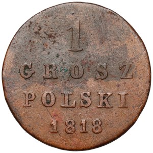 1 grosz polski, 1818 IB