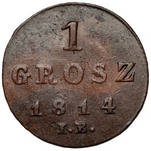 Księstwo Warszawskie, 1 grosz 1814 IB