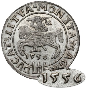 Zygmunt II August, Grosz na stopę litewską 1556, Wilno - RZADKOŚĆ