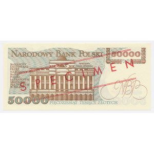 50.000 Złoty 1989 – MUSTER – A 0000000 – Nr. 0594