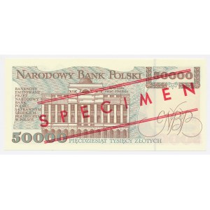 50,000 zlotys 1993 - TEMPLATE - A 0000000 - No. 0607