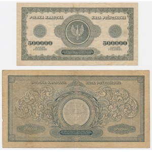 250,000 mkp 1922 and 500,000 mkp 1923 - set (2 pcs)