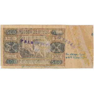 FALSYFIKAT Z EPOKI - 500 złotych 1948