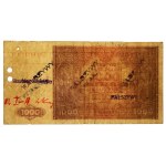 A counterfeit 1,000-złoty note from 1946