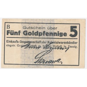 Danzig, Einkaufsgenossenschaft..., 5 Goldpfennige – B