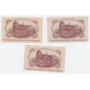 Nowy Staw (Neuteich), 5, 10, and 50 pfennigs, 1920 – set (3 pieces)
