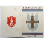 PSZnZ, Monte Cassino Cross [45534] + ID card and other decorations