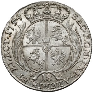 August III of Saxony, Leipzig Mint, 1754 CE—in the bulldog style—rare