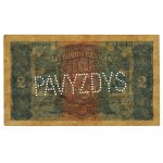 Lithuania, SPECIMEN 2 Litu 1922 - PAVYZDYS perforation