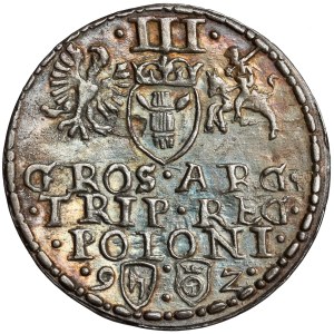 Zygmunt III. Vasa, trojka z Olkusza z roku 1592 – z WALCA