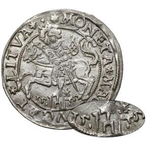 Zygmunt II August, Grosz na stopę litewską 1545 - PIĘKNY - rzadkość