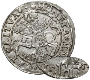 Zygmunt II August, Grosz na stopę litewską 1545 - PIĘKNY - rzadkość