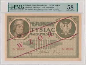 WZÓR 1.000 mkp 1919 Maj - 000000 - bardzo rzadki