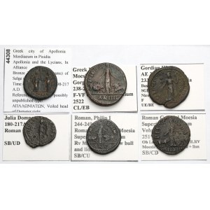 Römisches Reich, Provinzen, Bronzemünzen – Set (6 Stück)