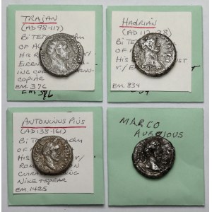 Roman Empire, Alexandria, Tetradrachms - Set (4 pieces)