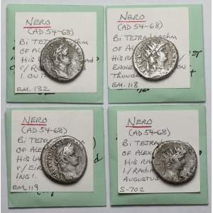 Cesarstwo Rzymskie, Aleksandria, Tetradrachmy - zestaw (4szt)