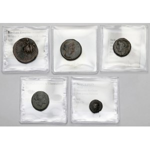 Grecia, monete di bronzo - set (5 pezzi)