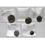 Grecia, monete di bronzo - set (5 pezzi)