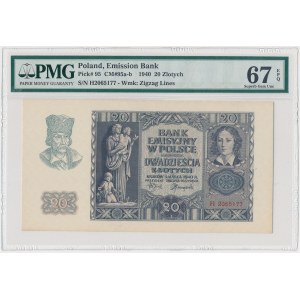 20 zlotych, 1940 - H