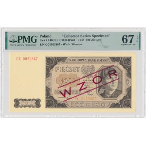 Wzór kolekcjonerski 500 zł 1948 - CC