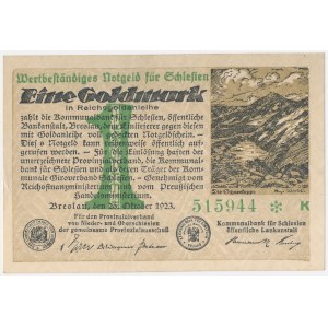 Wrocław (Breslau), 1 Goldmark, 1923